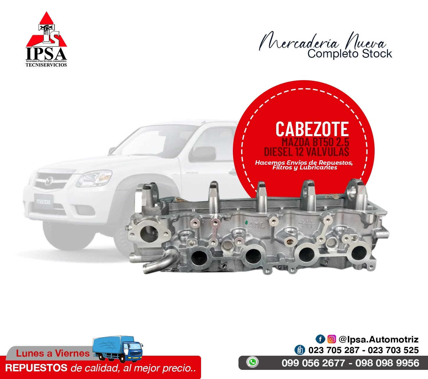 Cabezote Bt50 2.5 12v